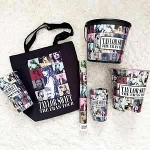 Taylor Swift The Eras Tour Movie Popcorn Bucket Tote Cup EXCLUSIVE Bundle